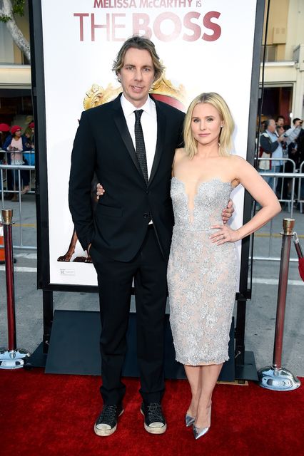 Actors Dax Shepard (L) and Kristen Bell attend the premiere of USA Pictures' "The Boss" at Regency Village Theatre on March 28, 2016 in Westwood, California.  (Photo by Frazer Harrison/Getty Images)