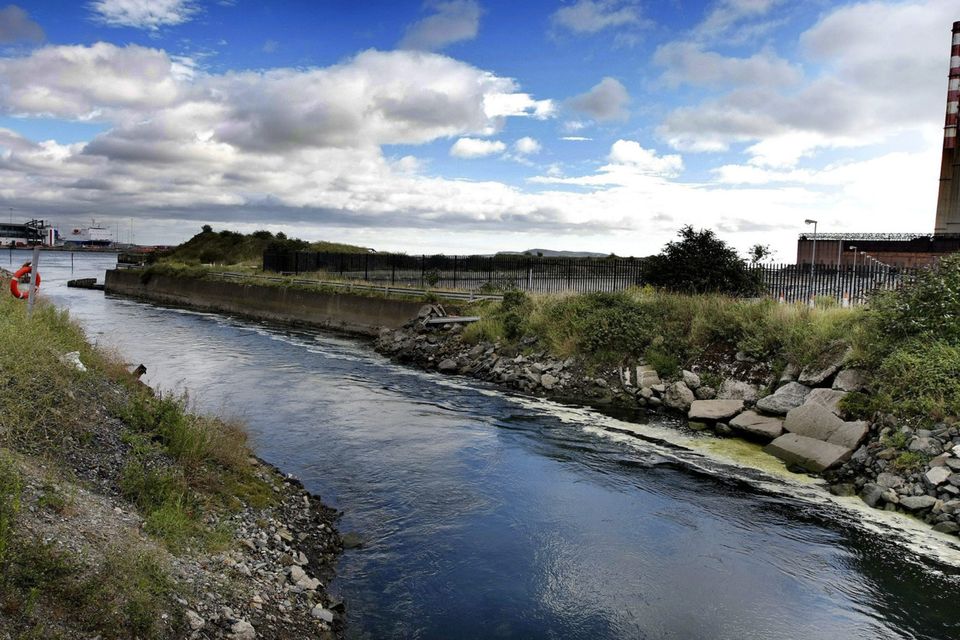 Proposed site of the Poolbeg incinerator