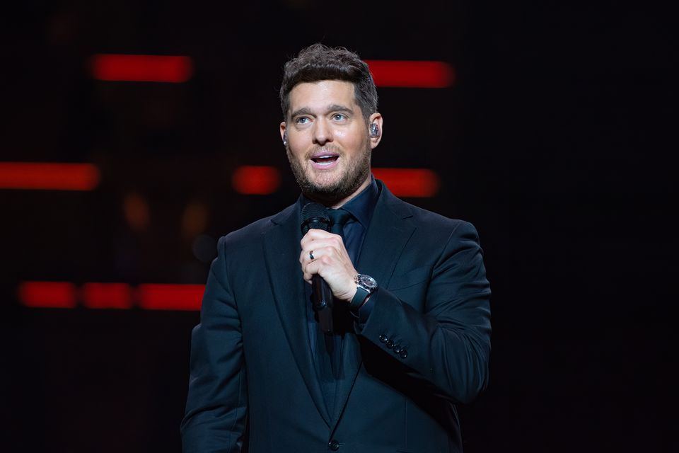 Michael Bublé performs at The O2 Arena on March 26, 2023 in London, England.