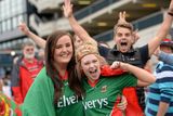 thumbnail: Mayo supporters Orla Carney, left, and Aoife Leonard, from Castlebar