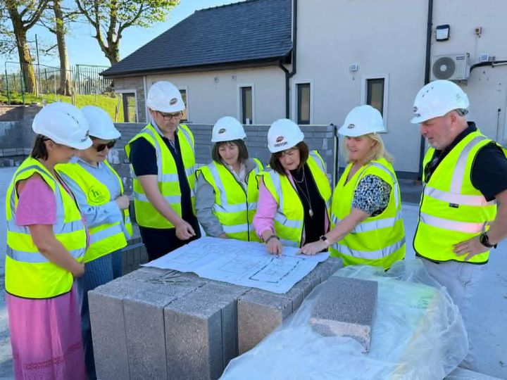 Visit to site of new childcare facility in Tubbercurry