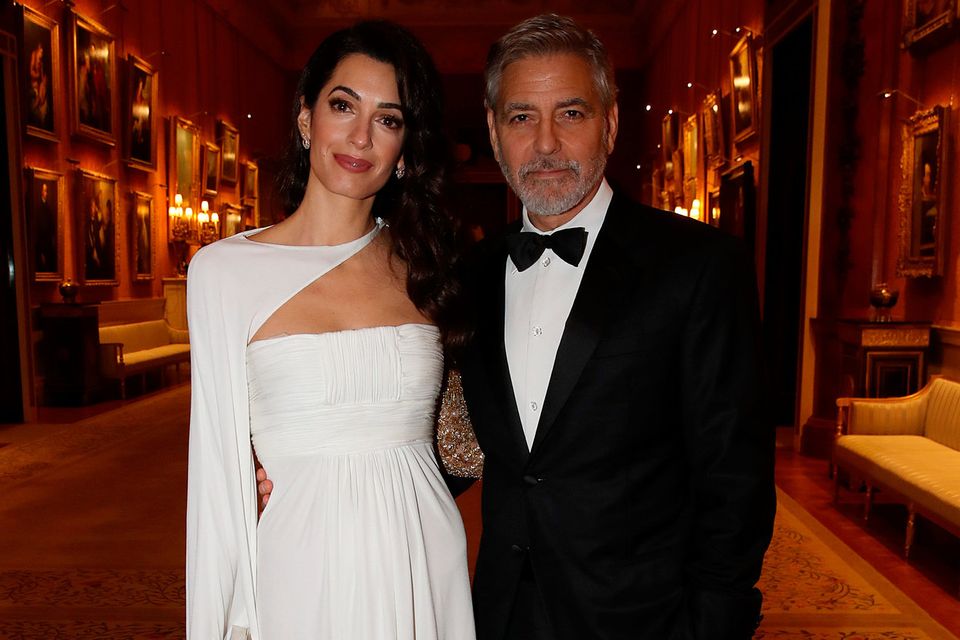 Amal Clooney's Red Velvet Gown