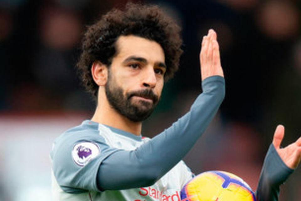 Mohamed Salah keeps the matchball after his stunning hat-trick against Bournemouth on Saturday