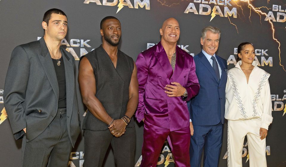 Black Adam Cast Interviews (Pierce Brosnan, Aldis Hodge, Noah Centineo,  Quintessa Swindell) 