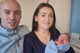 thumbnail: Baby boy Bradley arrived 19 seconds into the new year at Holles Street hospital and is the first child for parents Eve Colley and Eric Tyrell