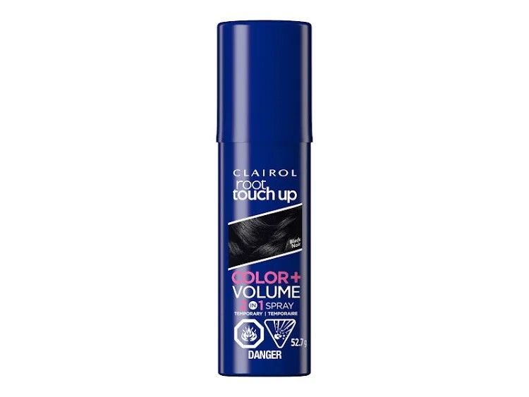Clairol’s Root Touch Up Colour + Volume 2 in 1 Spray, €11.99, at major retailers.