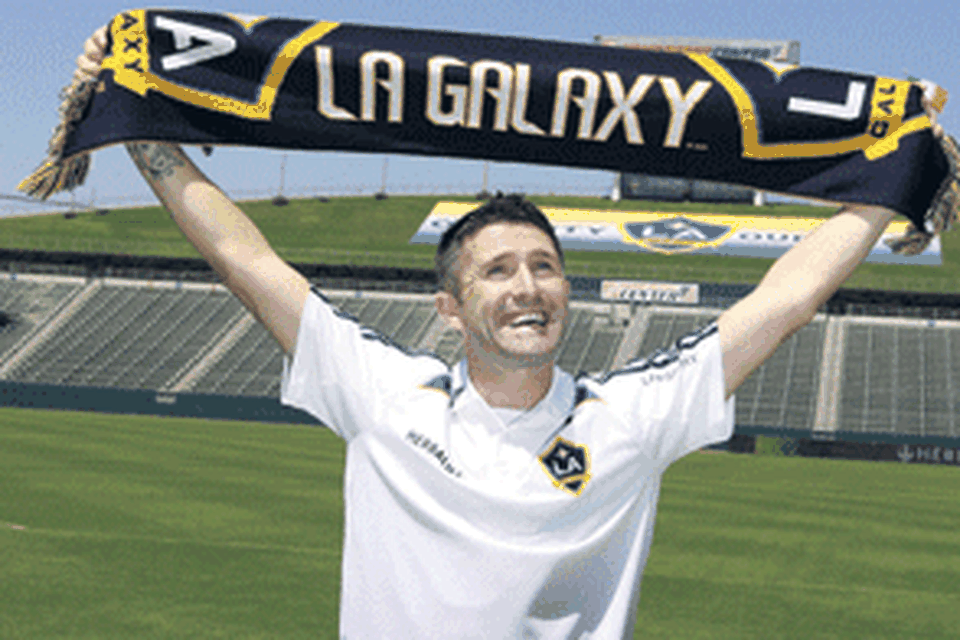 Adidas La Galaxy Robbie Keane Home Player T-Shirt S