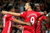 thumbnail: Anthony Martial, Zlatan Ibrahimovic and Paul Pogba celebrate during last Friday’s Premier League win over Southampton.
