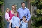 thumbnail: Justin and Jenny Green with their family outside Ballyvolane House