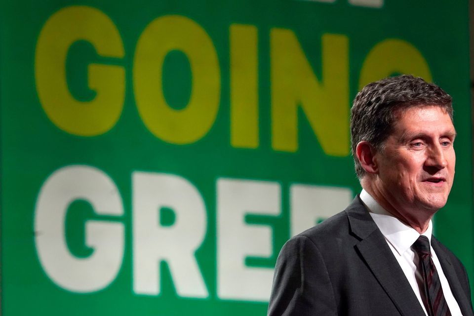 Green Party leader Eamon Ryan at the Green Party conference. Photo: Brian Lawless/PA Wire