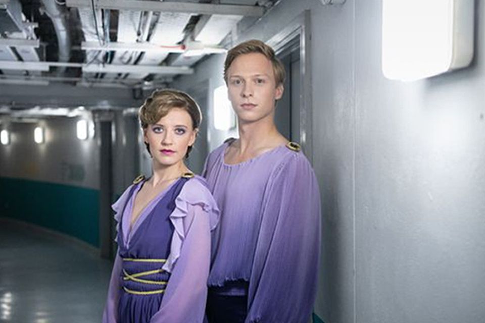 Will Tudor and Poppy Lee Friar in Torvill and Dean (ITV/Northern Ireland Screen)