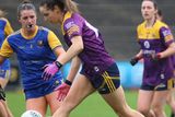 thumbnail: Aisling Murphy of Wexford taking on Grace Shannon.