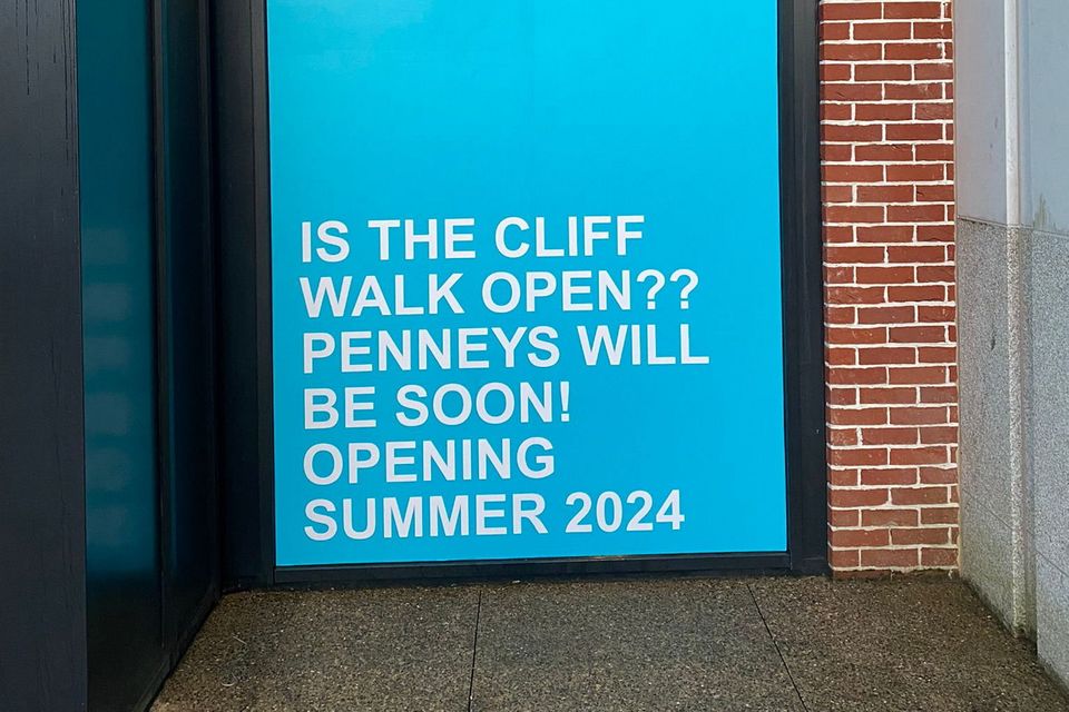 The Penneys poster at Bray Central. 
