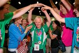 thumbnail: 30 July 2015; Team Ireland's Peter Malynn, a member of St Hilda's Work Therapy Unit, from Mullingar, Co. Westmeath, who was presented with his Gold Medal, for Bocce, at the Los Angeles Convention Center. Special Olympics World Summer Games, Los Angeles, California, United States. Picture credit: Paul Mohan / SPORTSFILE