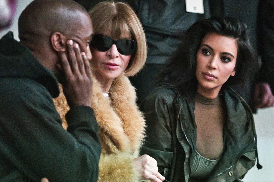 Kim Kardashian, Kanye West and Anna Wintour celebrate emerging