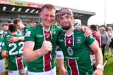 thumbnail: Westmeath's Niall Mitchell, left, and Johnny Bermingham celebrate after their Leinster SHC Round 4 win against Wexford. Photo: Daire Brennan/Sportsfile