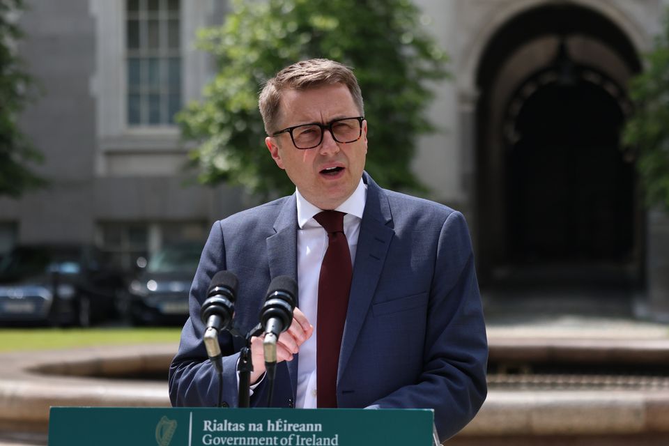 Housing Minister James Browne said we should not expect the 41,000 new homes target to be met. Photo: Collins