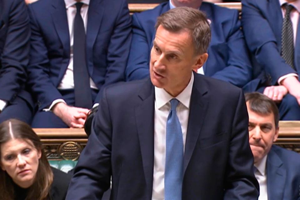 UK Chancellor of the Exchequer Jeremy Hunt. Photo: PA