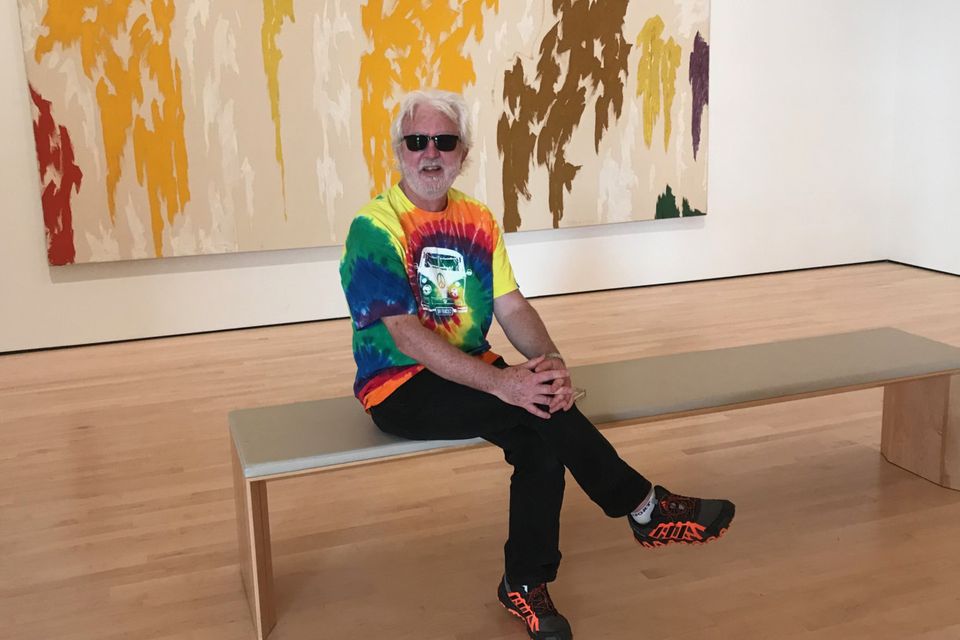 Picture this... John wearing ‘that’ T-shirt at the Museum of Modern Art in San Francisco