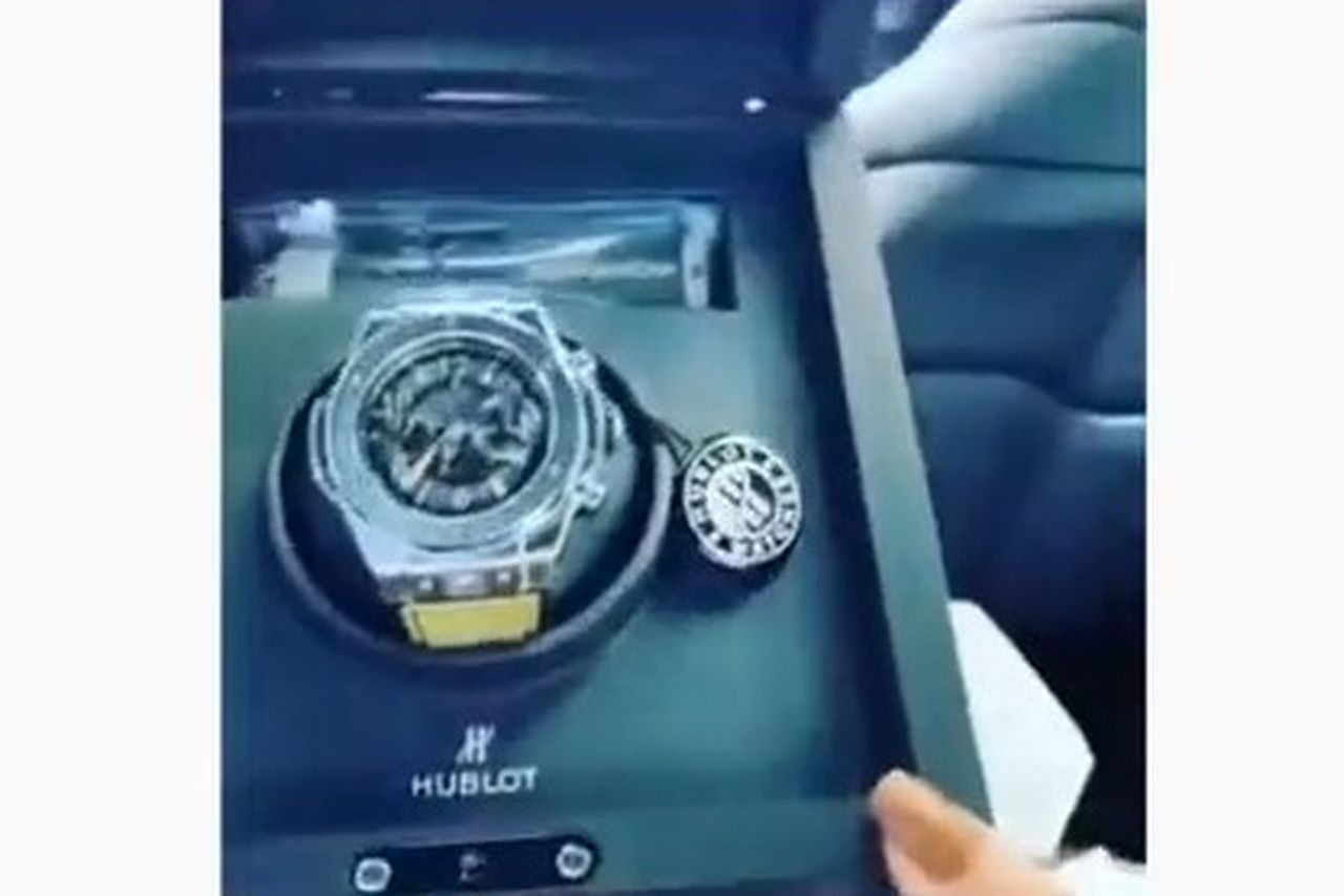 Tyson Fury receives Hublot watch as gift from MTK global