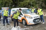 thumbnail: Students hard at work at the Scoil Chonglais Parents Council's car wash fundraiser at O' Reilly's in Baltinglass. Photo: Joe Byrne