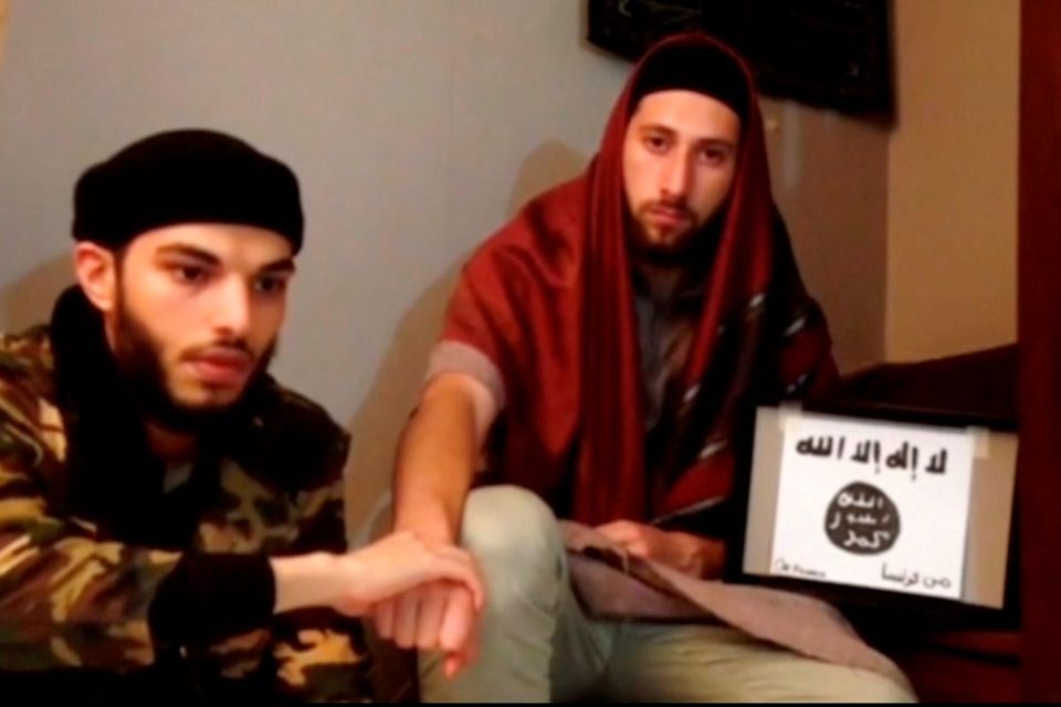 Abdel-Malik Nabil Petitjean and Adel Kermiche, the Isil murderers of an 85-year-old priest in Normandy Picture: Reuters