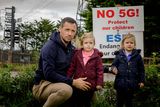 thumbnail: Research: Michael Moyles, with his twin daughters Muireann and Saoirse, outside their home in Enniscrone, Co Sligo. Photo: James Connolly