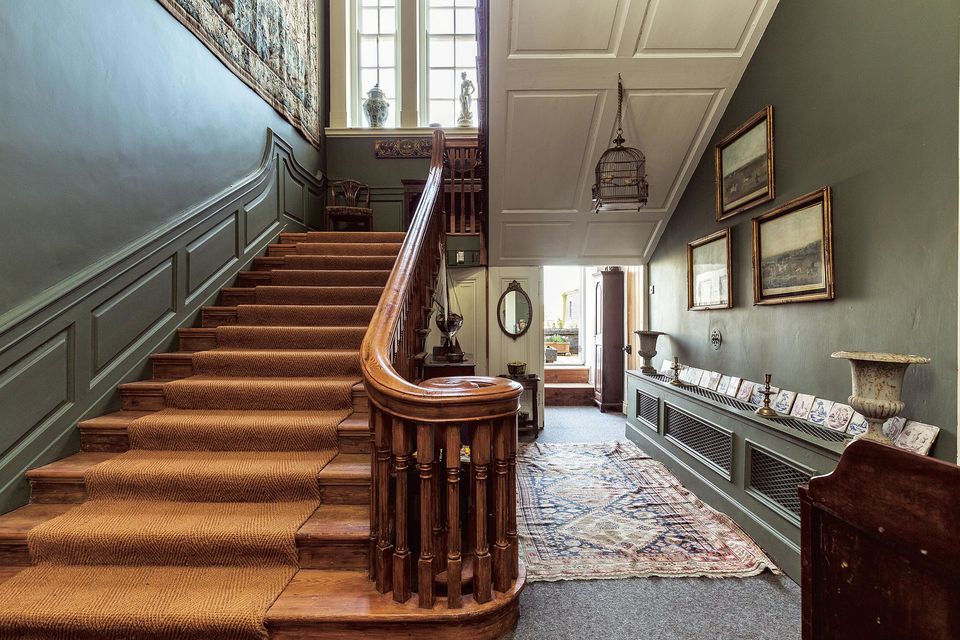 The staircase and hallway