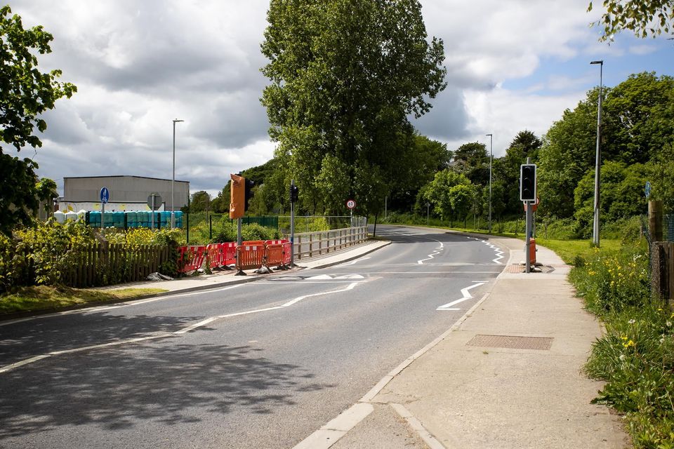 Pedestrian crossing at greenway. Photo; Mary Browne