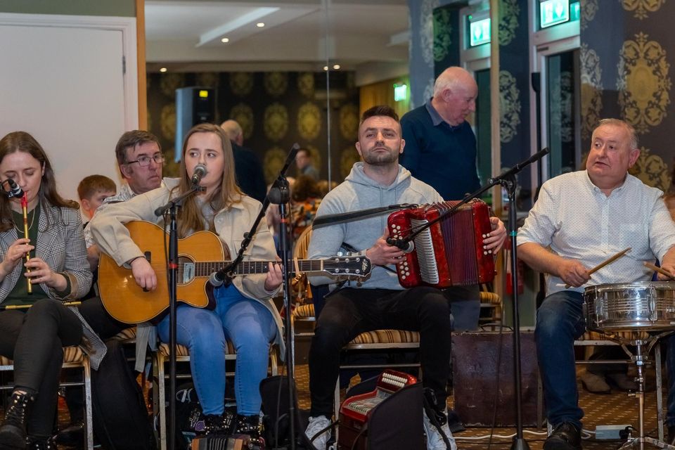 The Kelleher Family performing at the Fossa Two Mile CCE Rambling House in the Castlerosse Hotel, Killarney on Saturday night.Photo by Tatyana McGough
