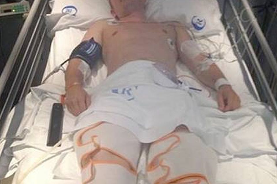 Sean Paul McCabe in hospital in Ibiza