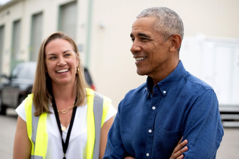 Barack Obama meets workers in his Netflix documentary Working: What We Do All Day. Photo by Ben Solomon