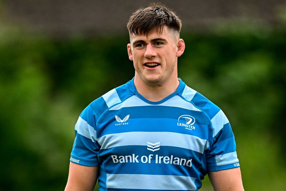 Dan Sheehan during a Leinster Rugby squad training session