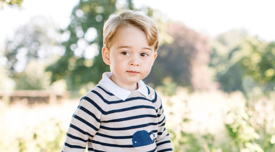 King in waiting: Prince George celebrated his third birthday last week, prompting his father Prince William to comment how ‘spoilt’ he’d been 
Photo: TPX Images of the Day