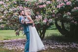 thumbnail: In bloom: Lynne and Barry on their wedding day