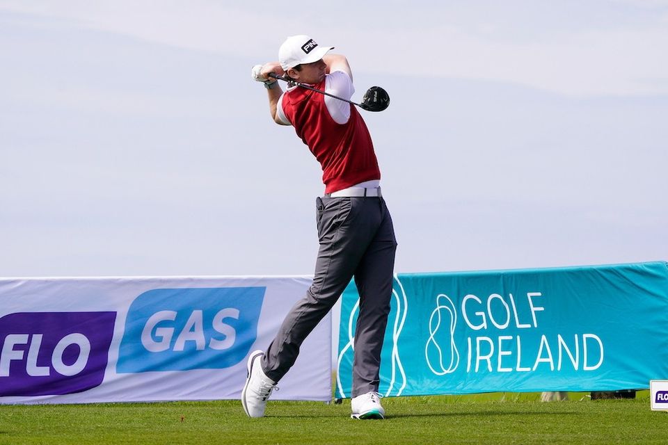 Gavin Tiernan leads the Flogas Irish Men's Amateur Open Championship after day one. Photo: Thos Caffrey/Golffile