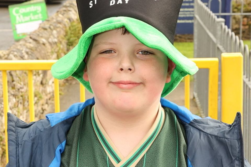Oisín Russell at the St. Patrick’s Day parade in Fethard on Sea.