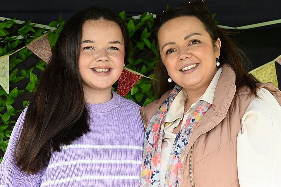 Sadie McGarry and her mam Suzie at the Flower and craft show at Oldbridge Walled Gardens. Photo: Colin Bell Photography