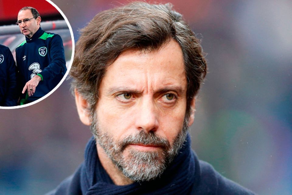 Quique Sanchez Flores and (inset) Martin O'Neill and Roy Keane