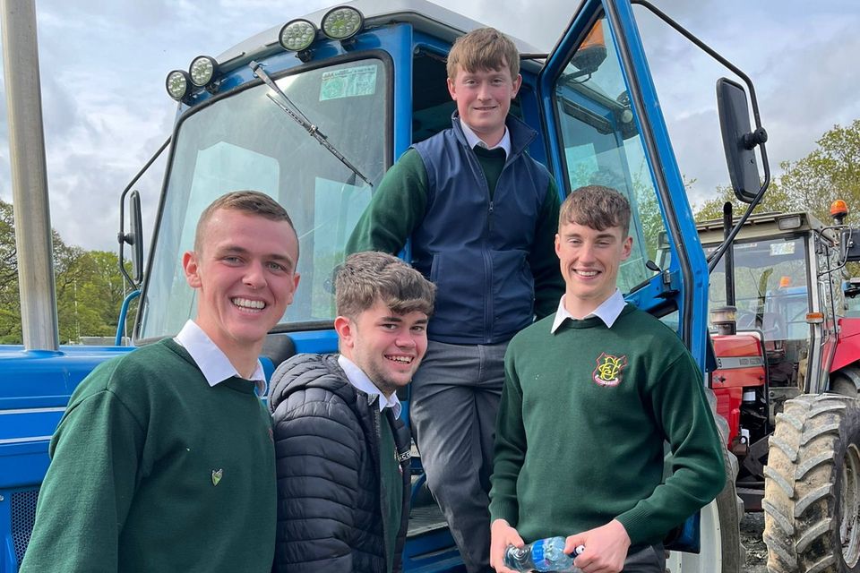 Dylan Purcell, Michael Murphy, James Aylward (on tractor) and Darragh Farrell.