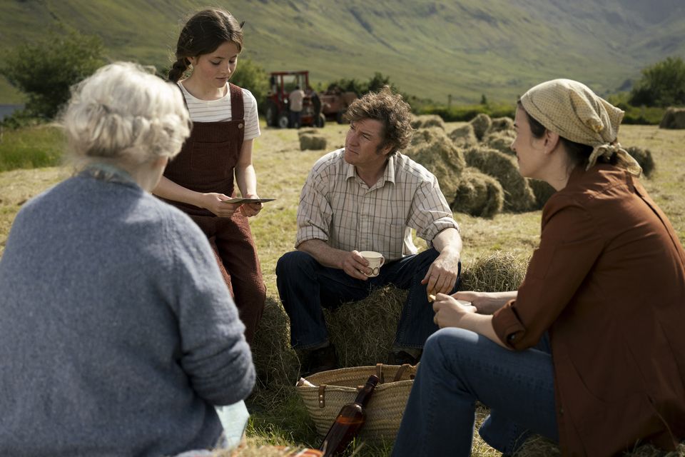 Ruth McCabe, Lola Mae McCormack, Barry Ward and Anna Bederke in 'That They May Face the Rising Sun'