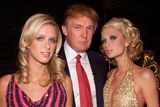 thumbnail: Donald Trump with Paris and Nicky Hilton during rehearsals for the 2001 VH1 Vogue Fashion Awards at Hammerstein Ballroom in New York City