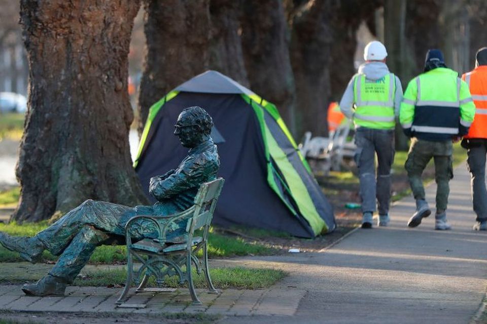 Homelessness has increase by 30pc since last year but the number of rough sleepers had dropped over the same period. Photo: Niall Carson