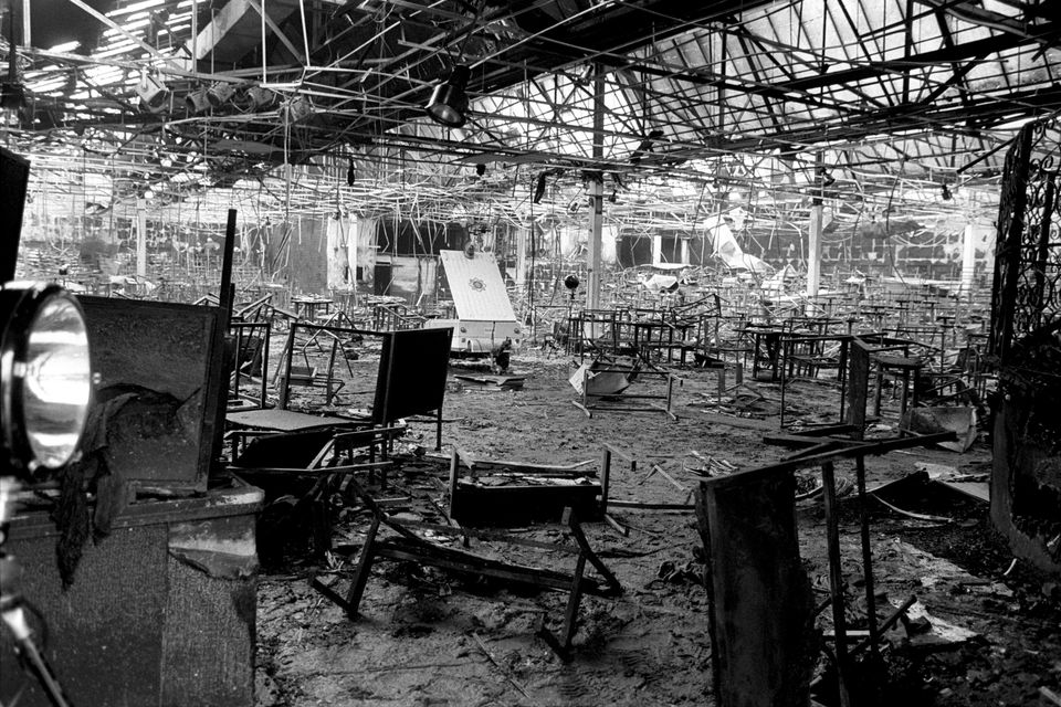 The aftermath of the Stardust fire