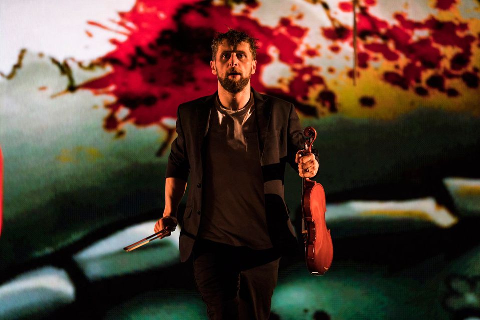 Aaron Monaghan  in Landmark Production and Wide Open Operas production The Second Violinist. Photo: Patrick Redmond