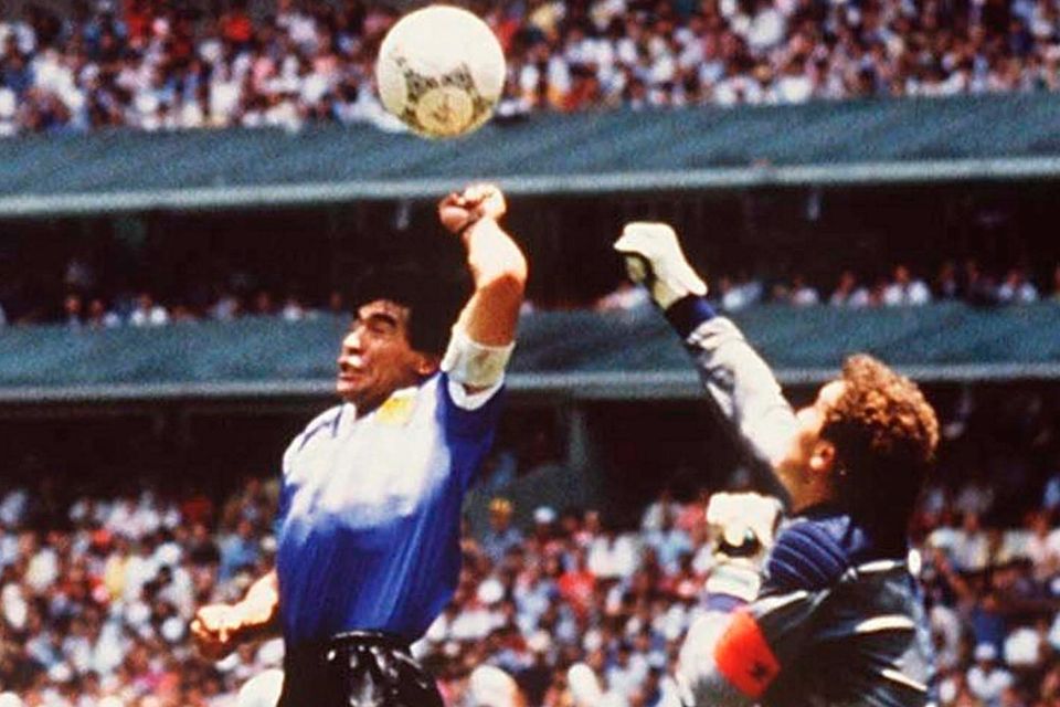 Diego Maradona 'Hand of God' Argentina shirt sells for record-breaking sum  at auction