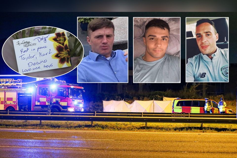 Dean Maguire (29), Karl Freeman (26) and Graham Taylor (31) died in the crash