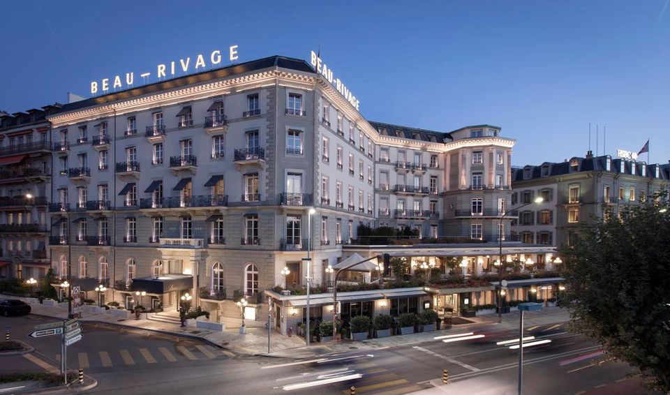 The Beau-Rivage Hotel in Geneva, where suites cost up to €3,095 a night