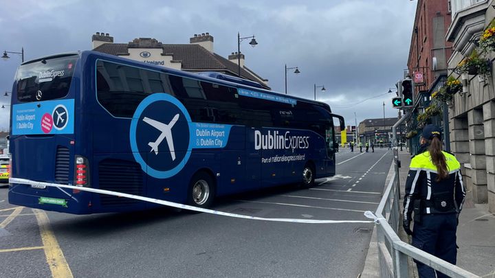 Man dies after crash in Cork; gardaí at scene of serious crash involving bus and pedestrian in Dublin