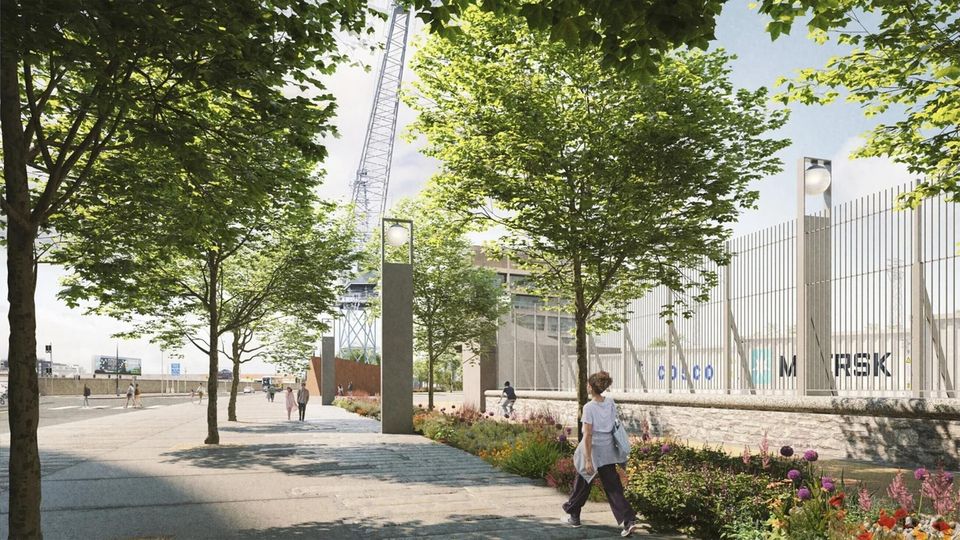 Proposed Greenway at the heart of Dublin Port redevelopment